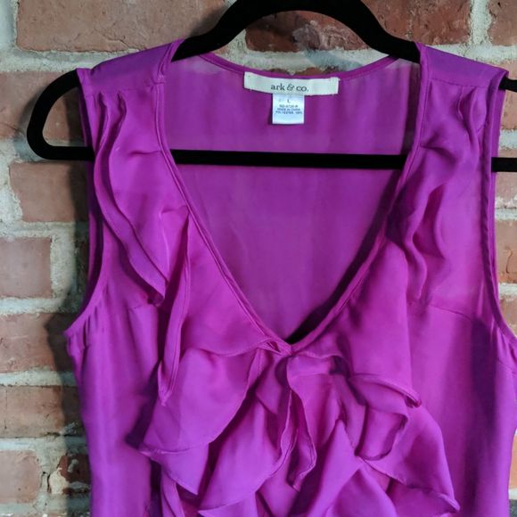NWOT Ark & Co Ruffle Cocktail Dress sz L - Picture 3 of 7